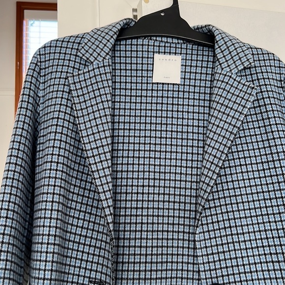 Sandro Paris - Blue lightweight coat - Size 36. Perfect condition, worn once. - Picture 9 of 10
